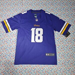 Justin Jefferson Beckett Vikings purple jersey No. 18